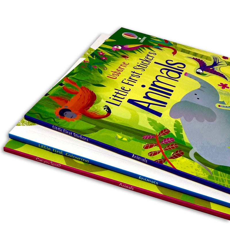 Usborne Animals Activity Pack 3 Books and over 160 Stickers - Fiction - Paperback