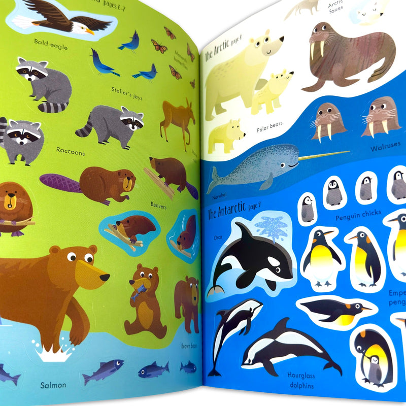 Usborne Animals Activity Pack 3 Books and over 160 Stickers - Fiction - Paperback