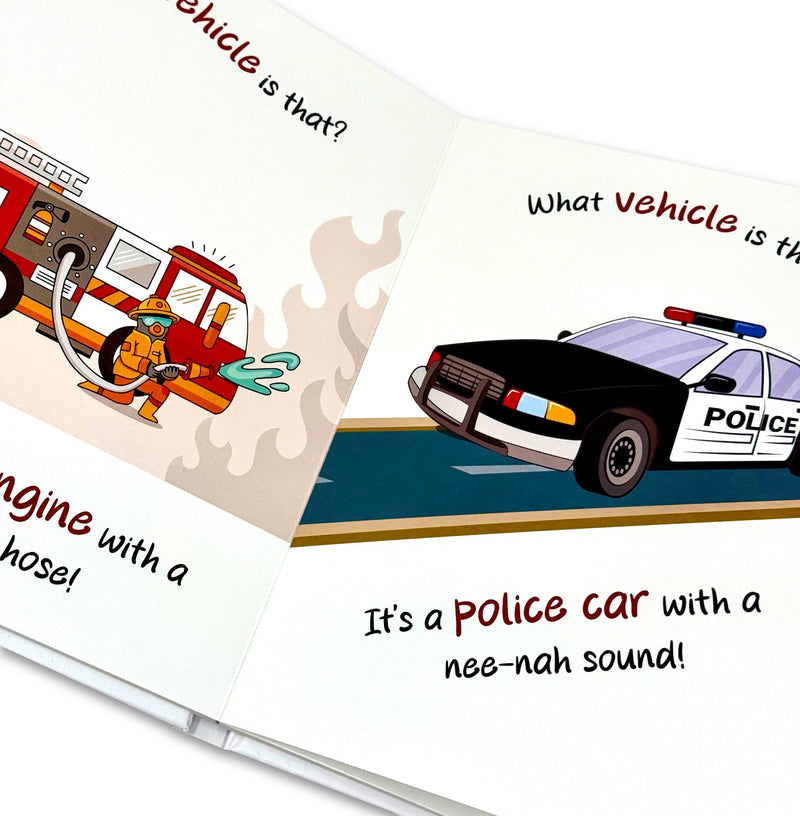 What Vehicle Is That By Moonstone- Ages 0-2 Early Years - Interactive Educational Board Book