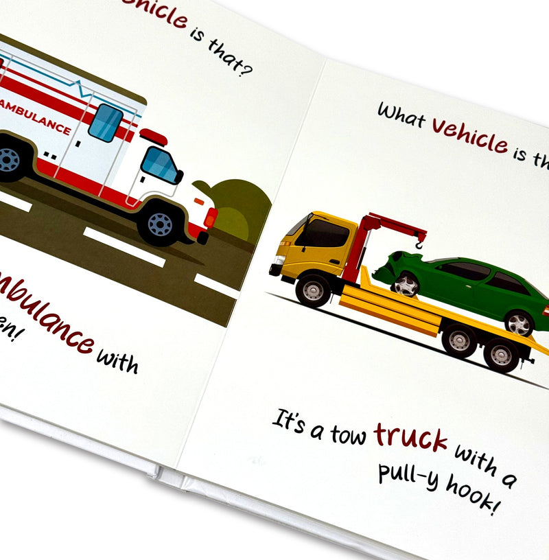 What Vehicle Is That By Moonstone- Ages 0-2 Early Years - Interactive Educational Board Book