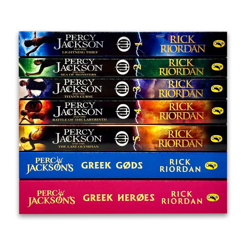 Percy Jackson & The Olympians 7 Books Collection Set by Rick Riordan - Fiction - Paperback
