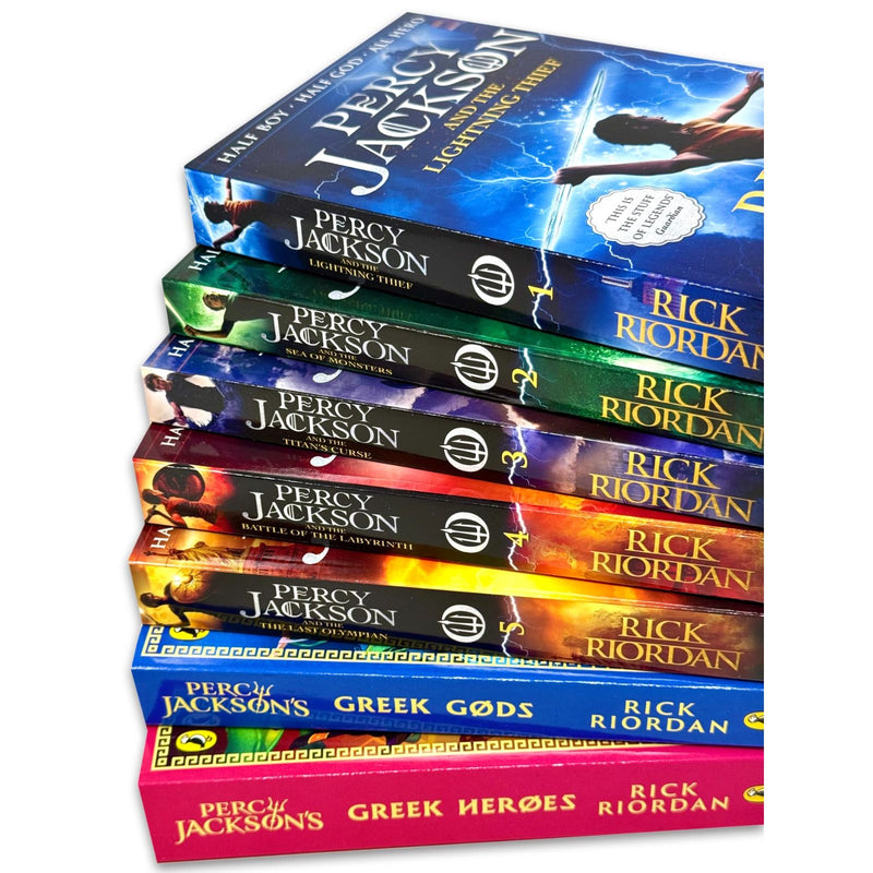 Percy Jackson & The Olympians 7 Books Collection Set by Rick Riordan - Fiction - Paperback
