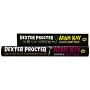 Two hardback books from the Dexter Procter Series by Adam Kay, featuring medical adventure stories for ages 9–12.