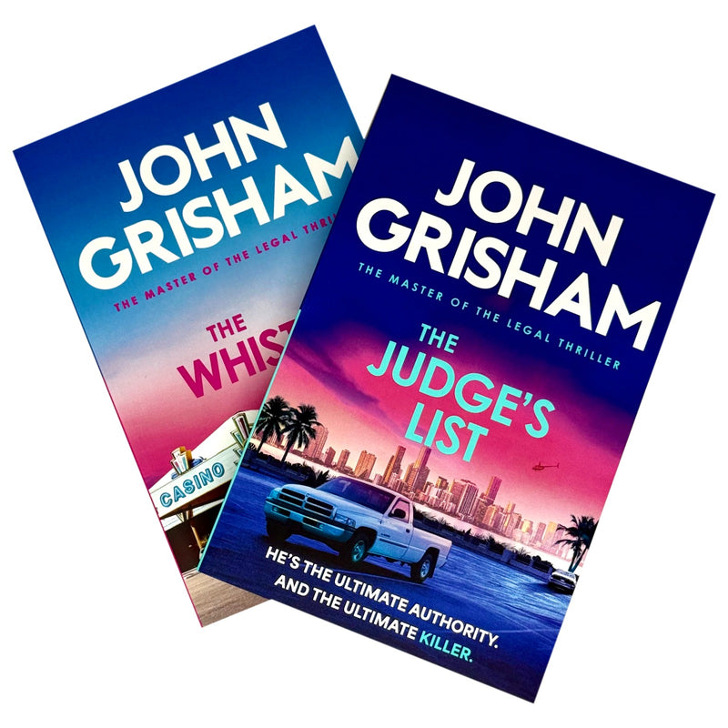 John Grisham The Whistler Series 2 books collection set, includes The Judge's List and The Whistler, Hodder Paperbacks.