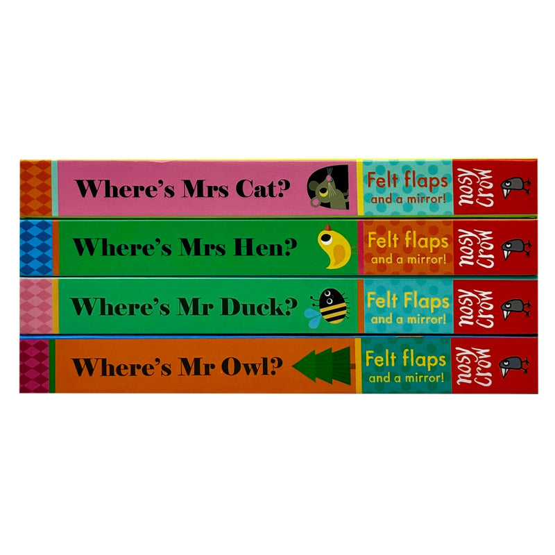 Felt Flaps Series 4 board book collection for babies and toddlers by Ingela P Arrhenius, featuring colorful flap illustrations for ages 0–2.