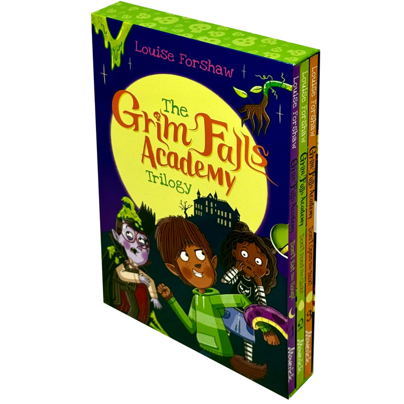 Forshaw & Louise Grim Falls Academy Series Collection Box Set featuring three fiction books in a complete 3-book box set by Maverick Arts Publishing.