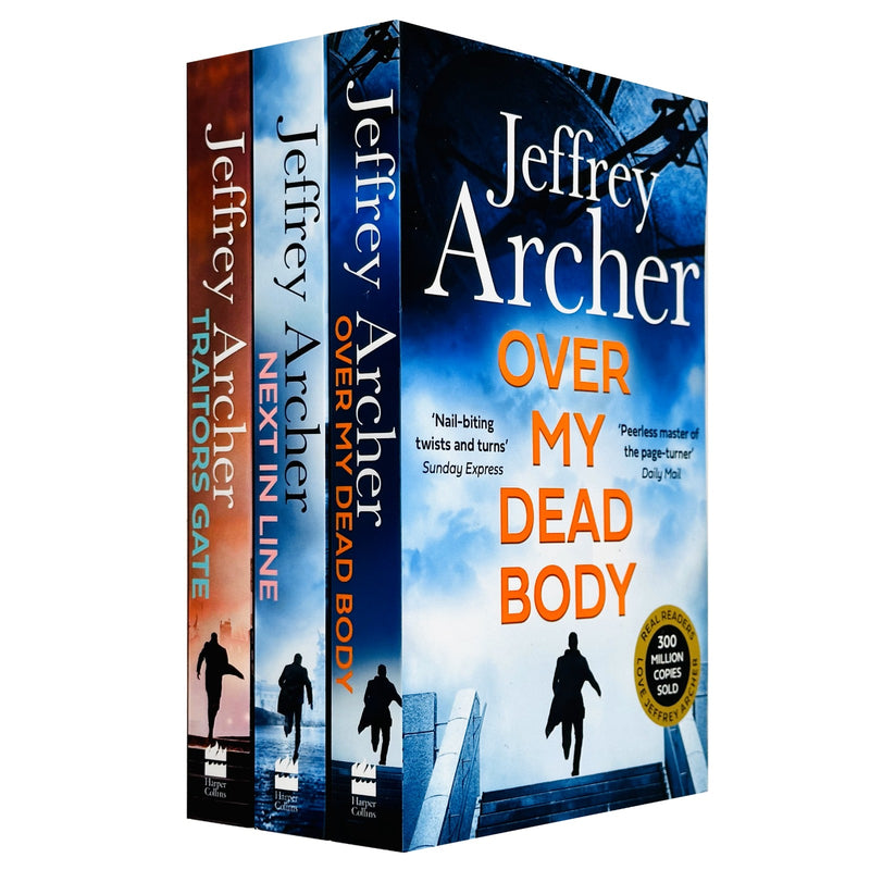 William Warwick Novels 4-6 Books Collection Set By Jeffrey Archer (Over My Dead Body,Next in Line & Traitors Gate) - The Book Bundle