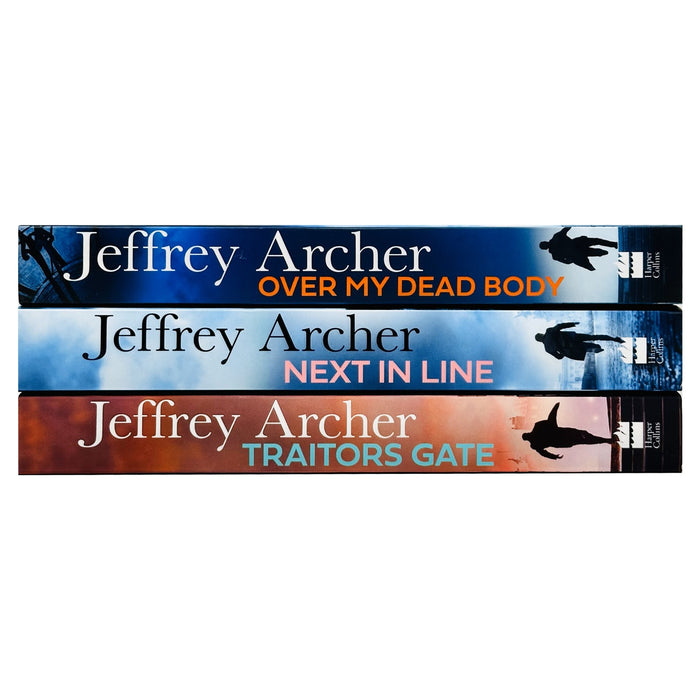 William Warwick Novels 4-6 Books Collection Set By Jeffrey Archer (Over My Dead Body,Next in Line & Traitors Gate) - The Book Bundle