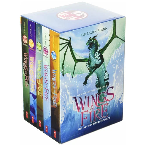 Wings of Fire Jade Mountain 5 Books Collection Box Set by Tui T. Sutherland (Books 6-10) - Fiction - Paperback