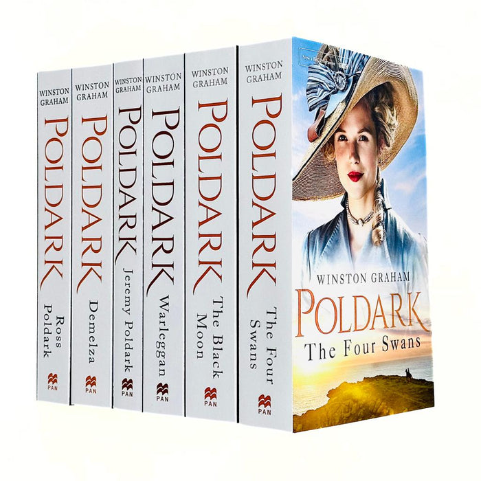 Winston Graham Poldark Volume 1 to 6 Books Collection Set A Novel of Cornwall - The Book Bundle