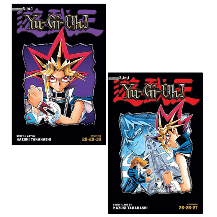 Yu-Gi-Oh! (3-in-1 Edition) Vol. 9 & 10 Collection 2 Books Set by Kazuki Takahashi (Includes Vols. 25, 26, 27 & 28, 29, 30) - The Book Bundle