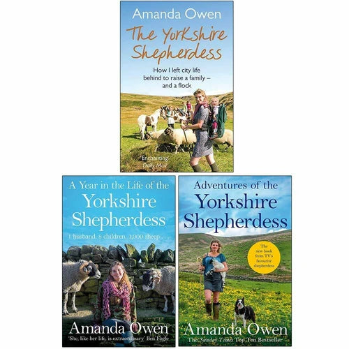The Yorkshire Shepherdess Series 3 Books Collection Set by Amanda Owen - Non Fiction - Paperback