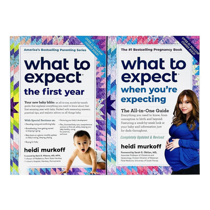 The Congratulations, You're Expecting! 2 Books Collection Gift Set (What to Expect When You're Expecting & What to Expect the First Year) - The Book Bundle
