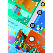 My Peekaboo Lift The Flap Library 3 Books Collection Box Set (Things That Go, Animals & Farm) - The Book Bundle