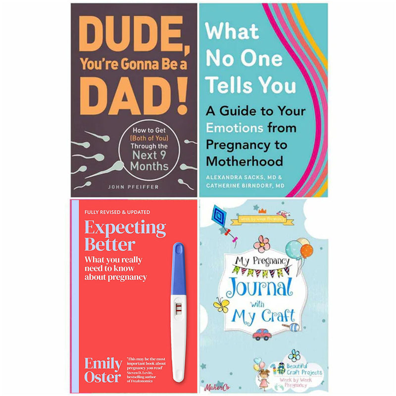 Dude You're Gonna be a Dad, What No One Tells You, Expecting Better 4 Books Set - The Book Bundle