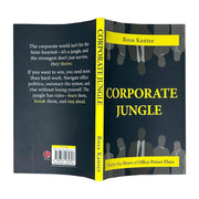 Book cover of "Corporate Jungle" by Rosa Kanter, published by Rupa Publications, featuring a jungle-themed design.