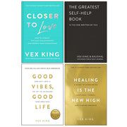Vex King Collection 4 Books Set Good Vibes, Good Life,Greatest Self-Help,Healing - The Book Bundle