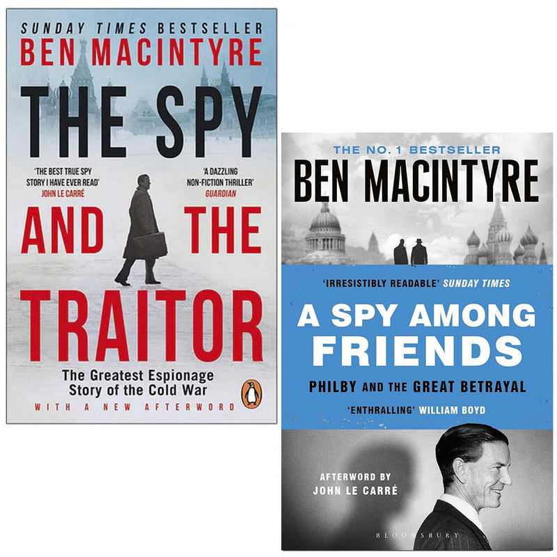 Ben MacIntyre 2 Books Collection Set (The Spy and the Traitor and A Spy Among Friends) - The Book Bundle
