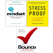 Stress-Proof Mithu Storoni, Mindset, Bounce Matthew Syed 3 Books Collection Set - The Book Bundle