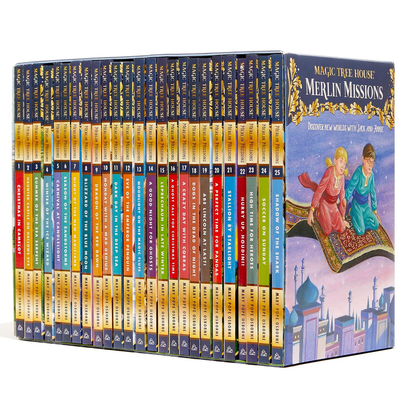 Magic Tree House Merlin Missions 25 Books Collection Box Set by Mary Pope Osborne - Fiction - Paperback