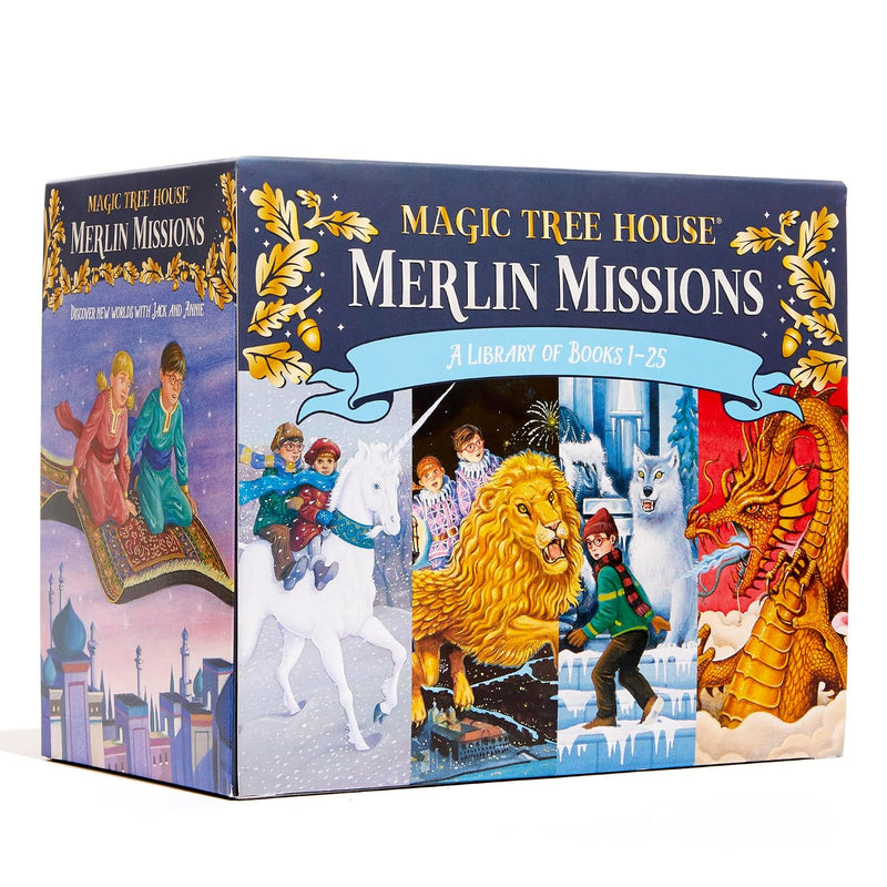 Magic Tree House Merlin Missions 25 Books Collection Box Set by Mary Pope Osborne - Fiction - Paperback