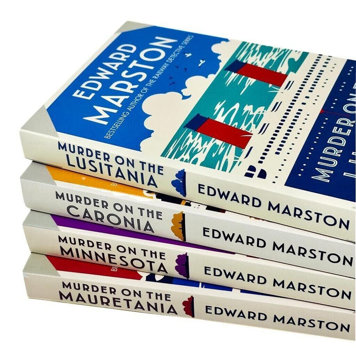 Edward Marston Ocean Liner Mysteries Collection 4 Books Set (Murder on the Lusitania) - The Book Bundle