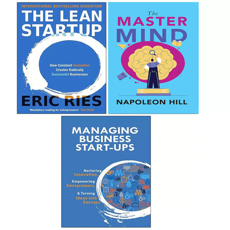 Lean Startup Eric Ries, Managing Business Start-Ups, Master Mind 3 Books Set - The Book Bundle