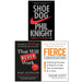 Shoe Dog, That Will Never Work & Fierce Conversations 3 Books Collection Set - The Book Bundle