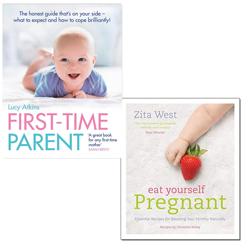 First-Time Parent and Eat Yourself Pregnant books collection by Collins/Nourish Books, featuring guides for new parents and pregnancy.