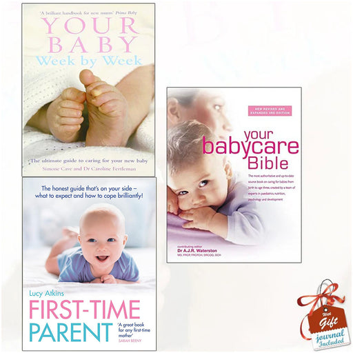 Your Baby Week By Week, First-Time Parent and Your Babycare Bible [Hardcover] 3 Books Collection With Gift Journal - The Book Bundle