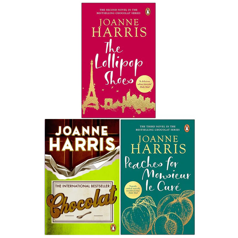 Joanne Harris 3 Books Collection Set(Chocolat,Lollipop Shoes,Peaches for Mons) - The Book Bundle