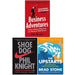Business Adventure, Shoe Dog ,The Upstarts 3 Books Collection Set - The Book Bundle