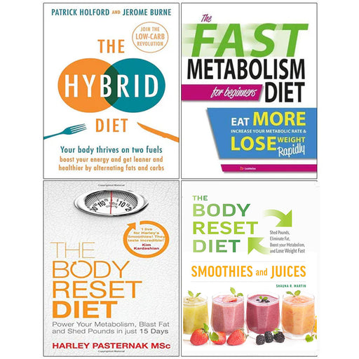 The Hybrid Diet, Fast Metabolism Diet, Body Reset Diet, Smoothies Collection 4 Books Set - The Book Bundle
