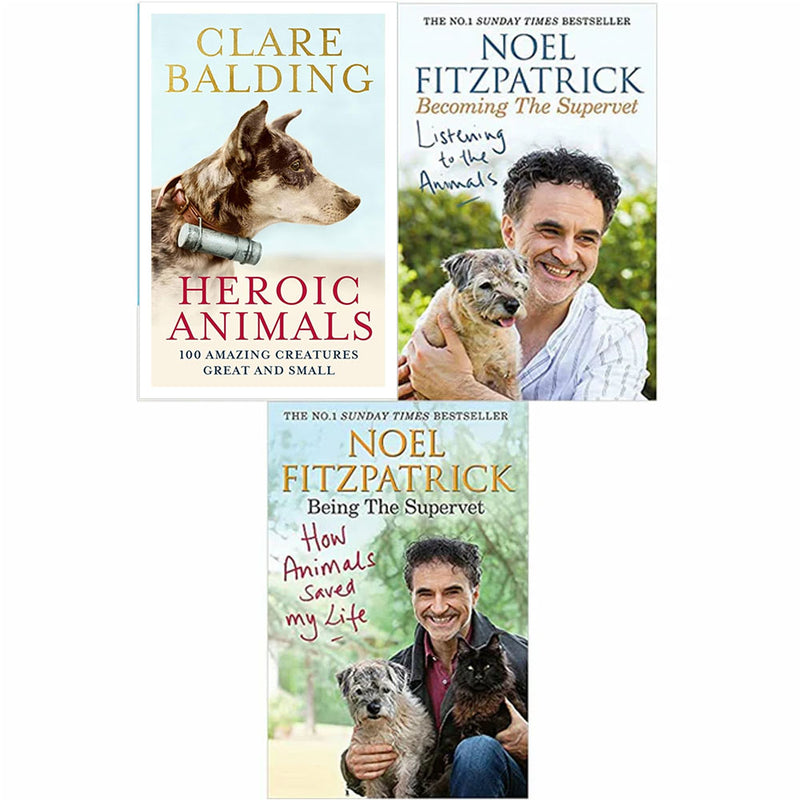 How Animals Saved My Life, Listening to the Animals, Heroic Animals[Hardcover] 3 Books Set - The Book Bundle