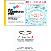 Happiness Cure Dr Anders Hansen,Happiness Matthieu Ricard, Attached 3 Books Set - The Book Bundle