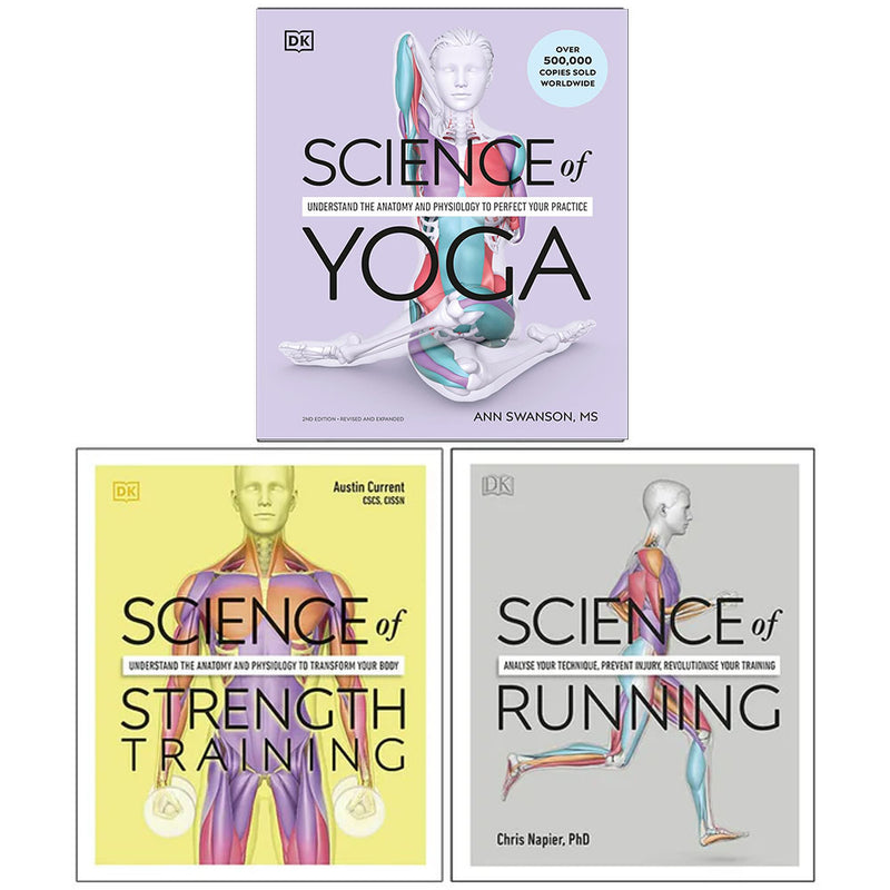 Science of Yoga, Science of Strength Training, Science of Running 3 Books Collection Set - The Book Bundle
