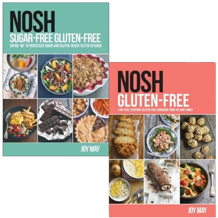 Joy May Collection 2 Books Set (NOSH Sugar-Free Gluten-Free, NOSH Gluten Free) - The Book Bundle