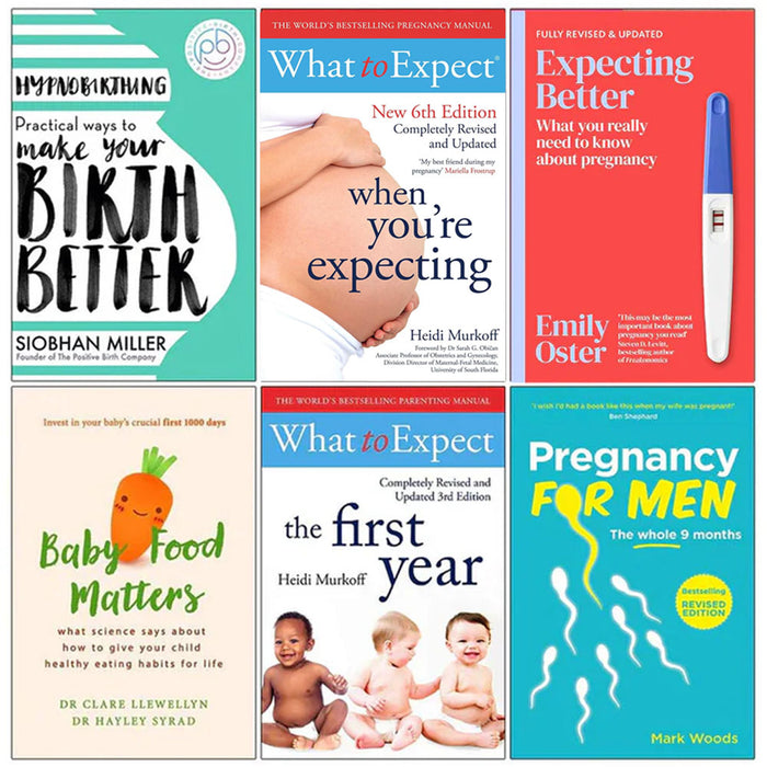 Hypnobirthing, What , Expecting Better, Baby Food, What To Expect, Pregnancy 6 Books Collection Set - The Book Bundle