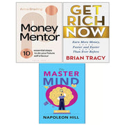 Money Mentor (HB), Get Rich Now Brian Tracy, Master Mind Napoleon Hill 3 Books Set - The Book Bundle