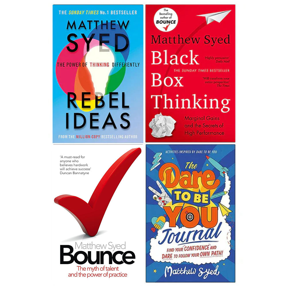 Rebel Ideas Black Box Thinking Bounce 4 Book Set Matthew Syed — The ...