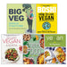 Big Veg [Hardcover], BOSH How to Live Vegan, Go Lean Vegan, Street Food, Vegan Cookbook For Beginners 5 Books Collection Set - The Book Bundle