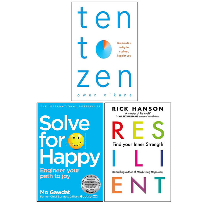Ten to Zen, Solve for Happy Engineer Your Path to Joy, Resilient 3 Books Collection Set - The Book Bundle