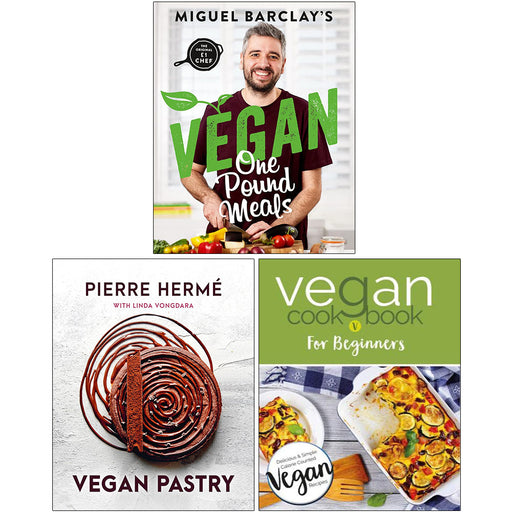 Vegan One Pound Meals, Vegan Pastry, Vegan Cookbook For Beginners 3 Books Set - The Book Bundle