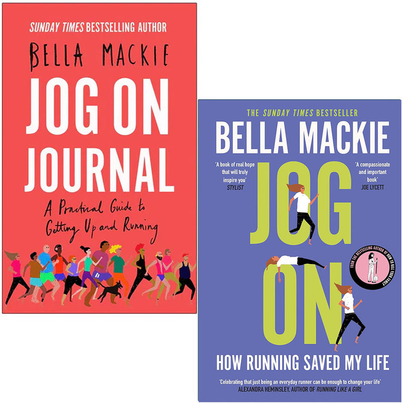 Bella Mackie Collection 2 Books Set (Jog on Journal, Jog On How Running Saved My Life) - The Book Bundle