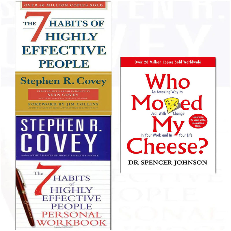 Who moved my cheese,7 habits of highly effective people,personal workbook 3 books collection set - The Book Bundle