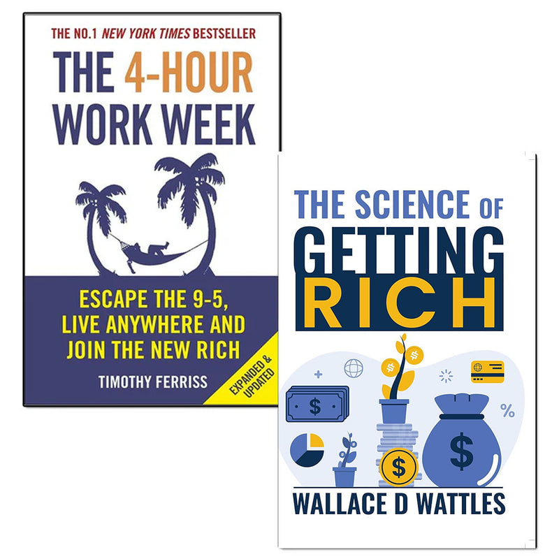 4-Hour Work Week and The Science of Getting Rich 2 Books Collection Set - The Book Bundle