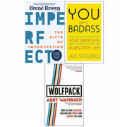 Gifts of Imperfection, You Are a Badass & WOLFPACK 3 Books Collection Set NEW - The Book Bundle