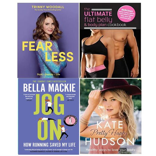 Fearless, Pretty Happy, JOG ON,Ultimate Flat Belly and Body Plan 4 Books Set - The Book Bundle