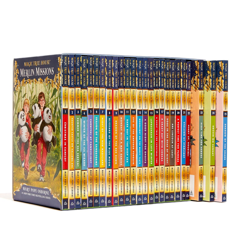 Magic Tree House Merlin Missions 25 Books Collection Box Set by Mary Pope Osborne - Fiction - Paperback