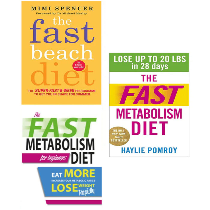 Fast beach diet, The Fast Metabolism Diet For Beginners and fast metabolism diet 3 Books Collection Set - The Book Bundle